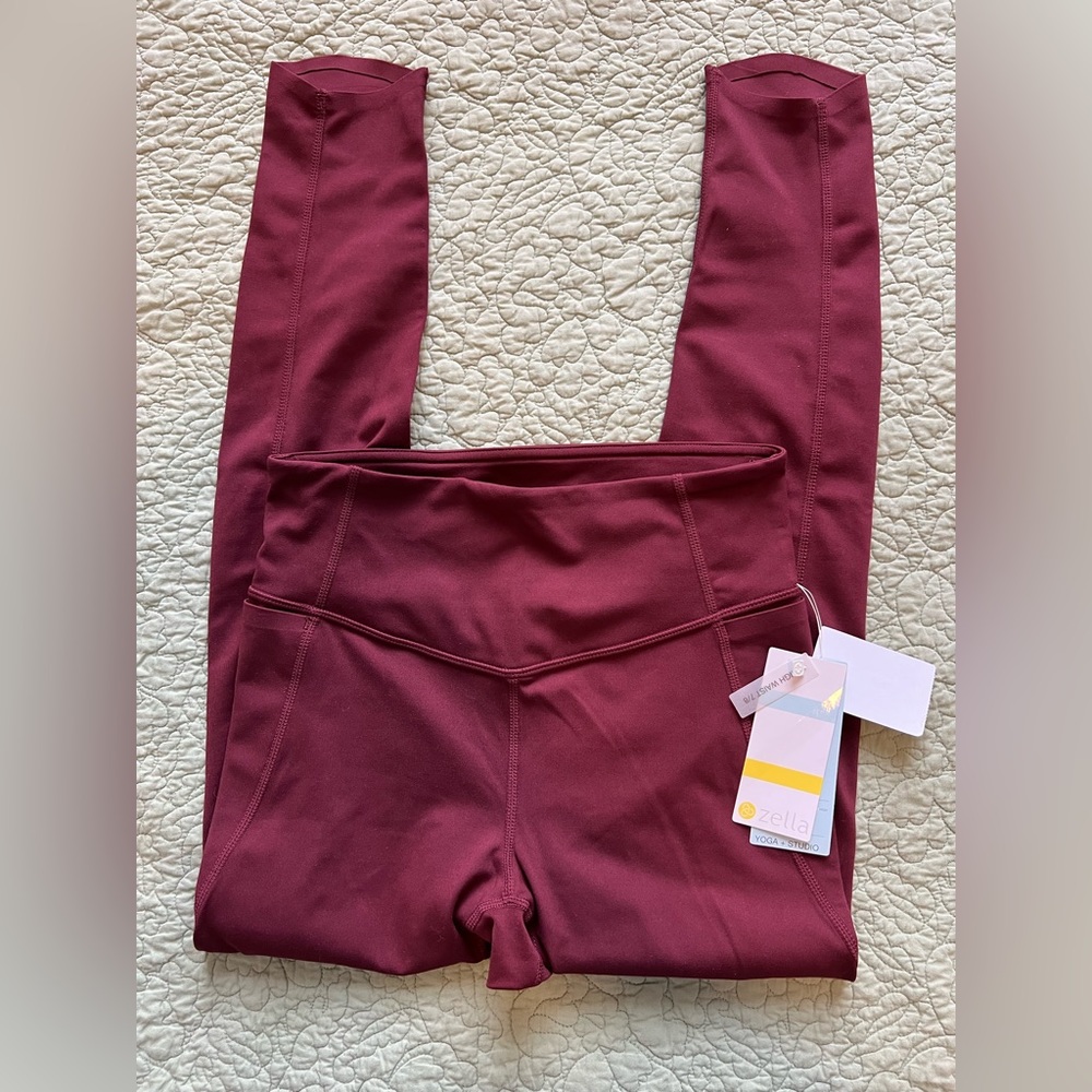 High waist studio lite pocket 7/8 leggings Zella size small